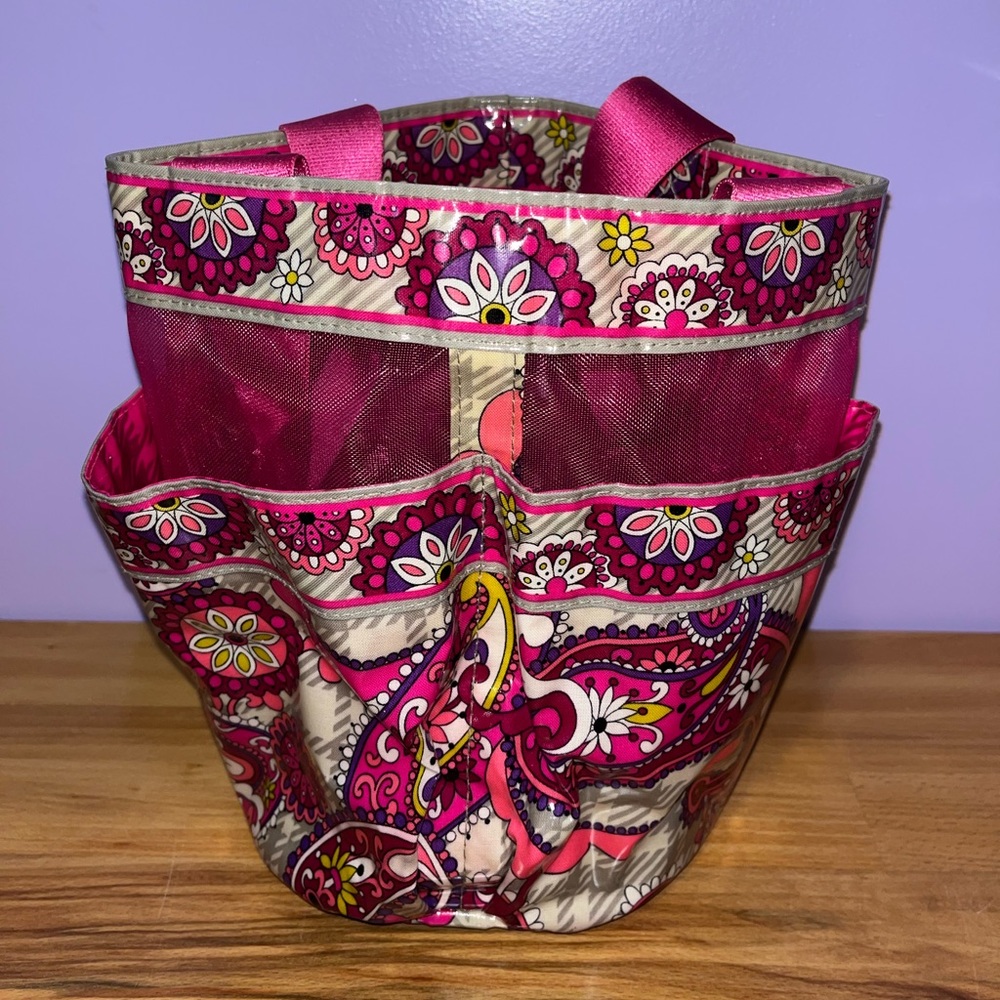 Vera Bradley Saddle Up Paisley Meets Plaid Shower Caddy